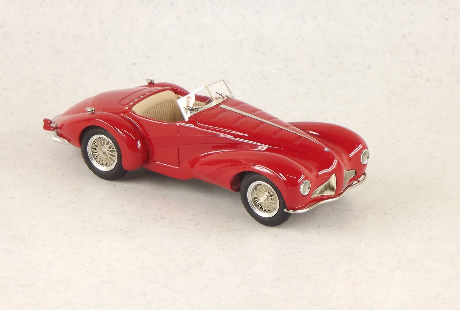ABC335RR - ALFA ROMEO 6C 2500 SS CH.915695 DE MOLA 1948 RED/RED