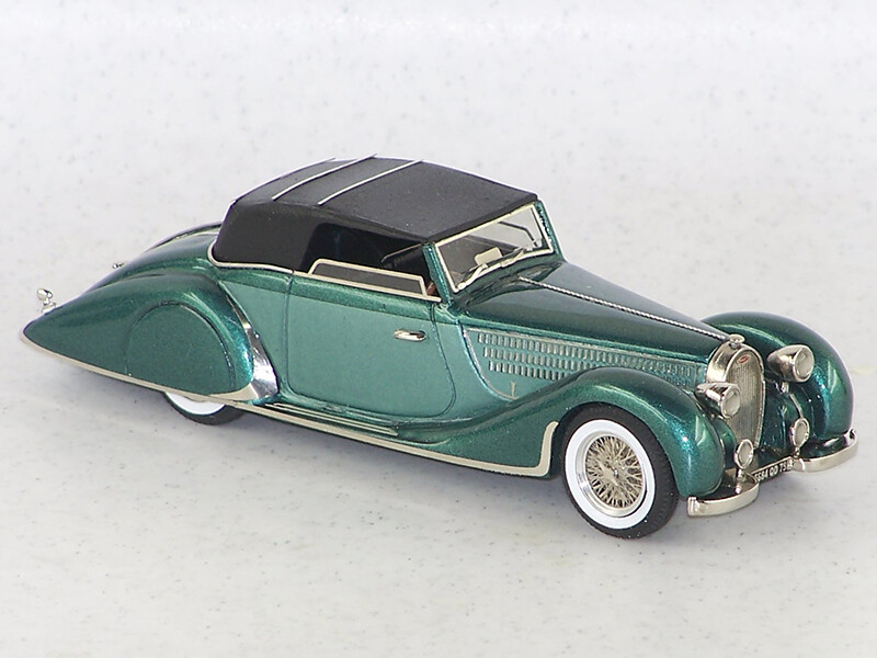 ABC321V - BUGATTI T57 C WORBLAUFEN 1937 CH.57629 TWO TONE MET.GREEN-LIGHT MET.GREEN