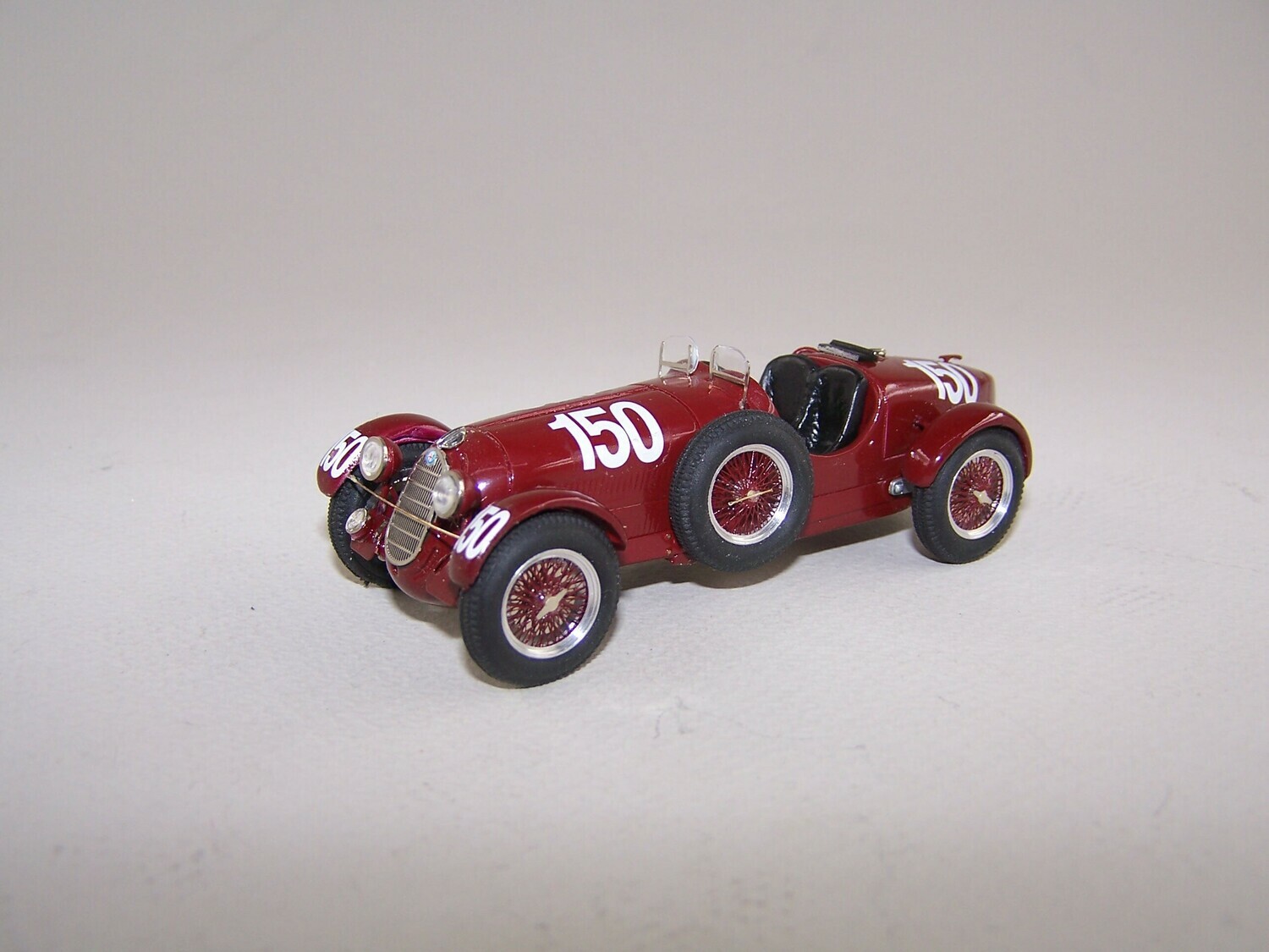 ABC040 - ALFA ROMEO 8C 2900 A 1Â° MILLE MIGLIA 1937 PINTACUDA-MAMBELLI SCUD.FERRARI N.150