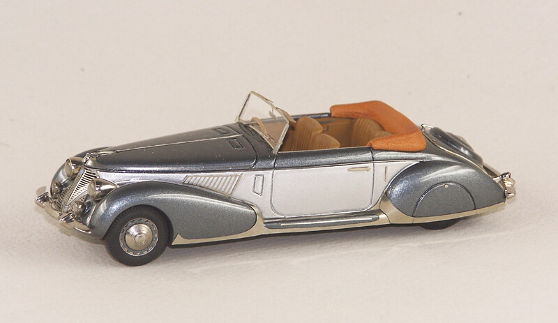 ABC 057G LANCIA ASTURA CABRIOLET PININFARINA 1938 (GREY/DARK/GREY)