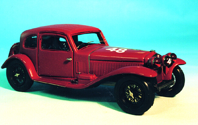 ABC067R - ALFA ROMEO 1750 GTC COUPEÂ’ ROYAL TOURING MILLE MIGLIA 1933 N. 47 ROSSI-CATTANEO