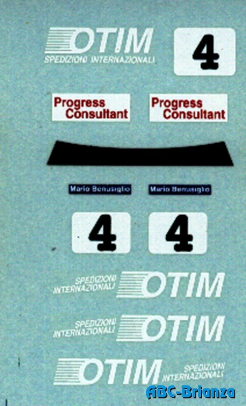 ABC DECAL ABCDEC02 FERRARI 348 TB OTIM CHALLENGE 1994 N. 4 BENUSIGLIO MARIO