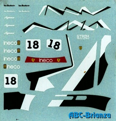 ABC DECAL ABCDEC05 FERRARI 348 TS INECO CHALLENGE 1994 N.18 IVAN BENADUCE
