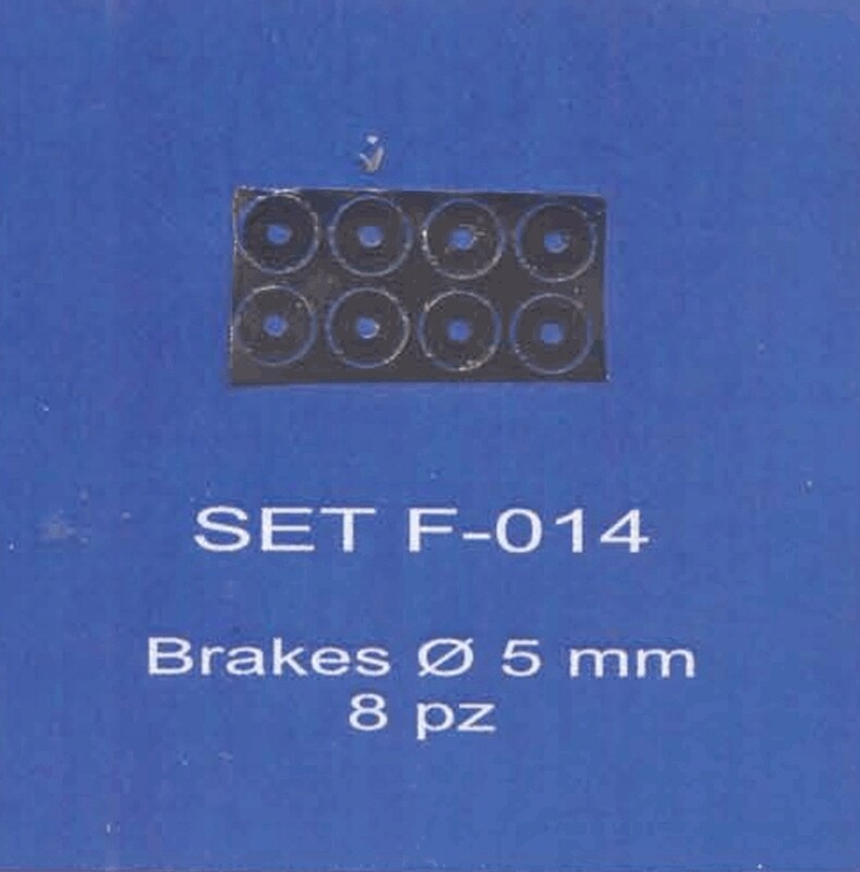 ABC ACCESSORI-SPARE PARTS SETF014 DISCHI FRENI - BRAKES DIAM. 5 MM. (8 pcs)