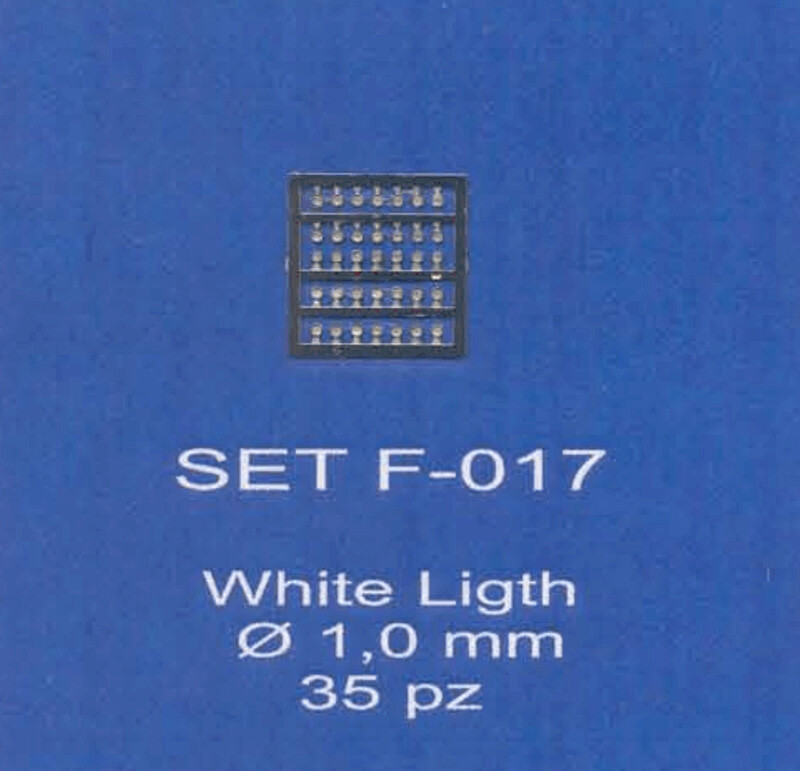 ABC ACCESSORI-SPARE PARTS SETF017 FANALINI LUCENTI BIANCHI/WHITE HEADLIGHTS Ø mm