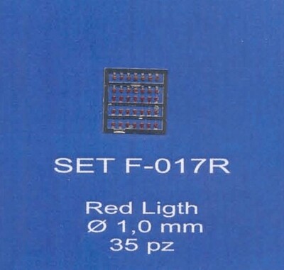 ABC ACCESSORI-SPARE PARTS SETF017R FANALINI LUCENTI ROSSI-RED HEADLIGHTS Ø 1mm.