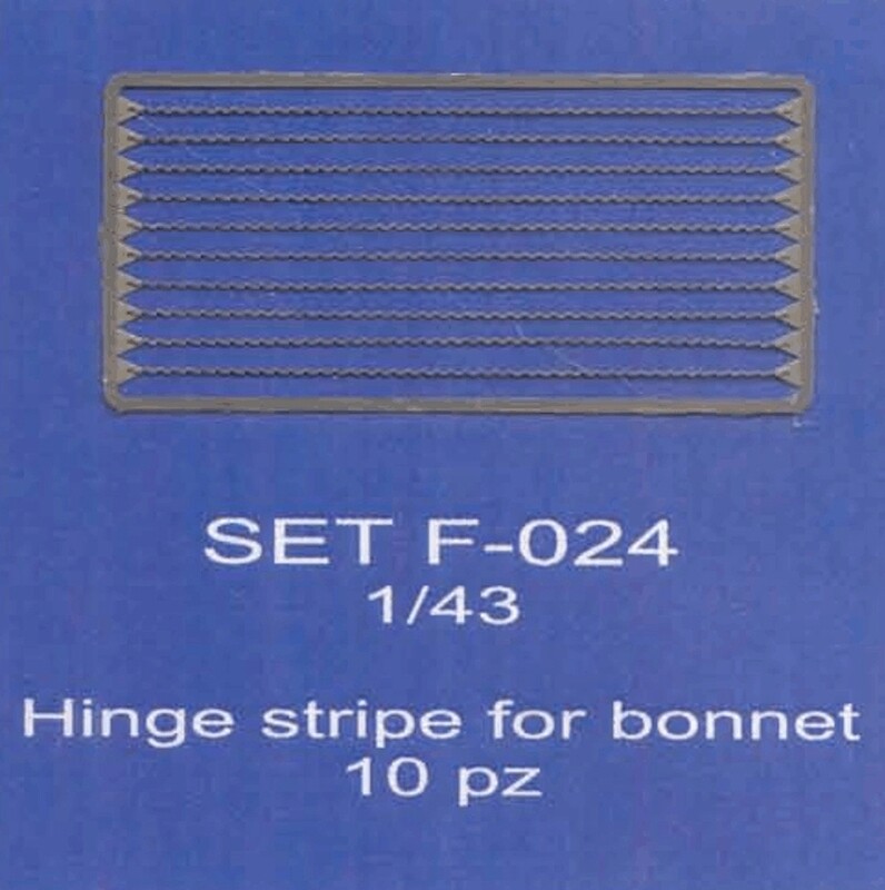 ABC ACCESSORI-SPARE PARTS SETF024 CERNIERA CHIUDICOFANO - HINGE STRIPE FOR BONN