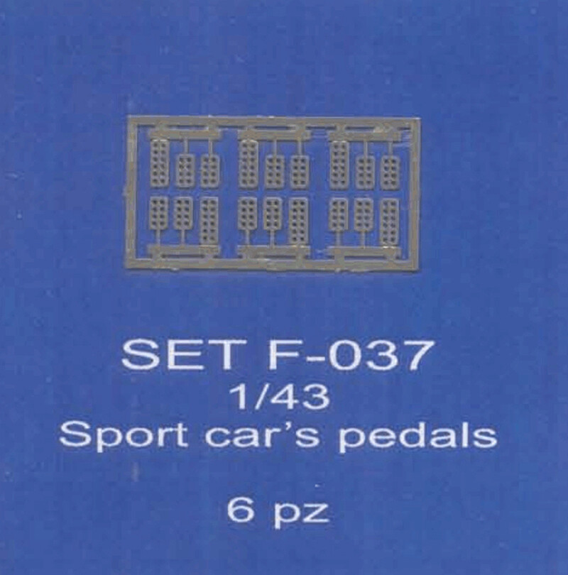 ABC ACCESSORI-SPARE PARTS SETF037 PEDALIERE SPORTIVE/PEDALS FOR SPORT CARS (6 PC