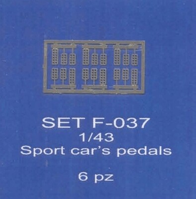 ABC ACCESSORI-SPARE PARTS SETF037 PEDALIERE SPORTIVE/PEDALS FOR SPORT CARS (6 PC
