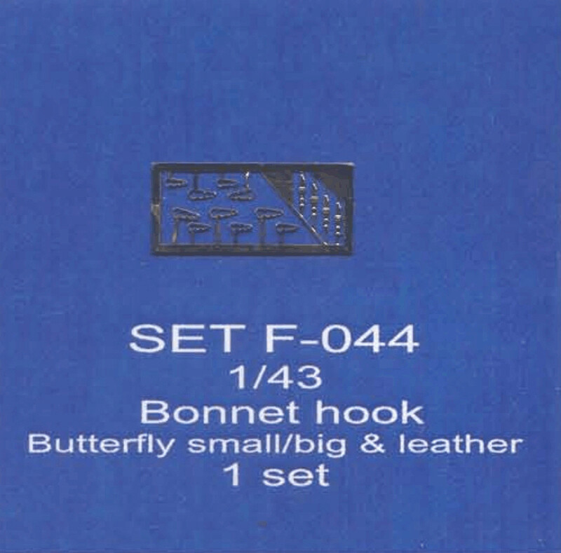 ABC ACCESSORI-SPARE PARTS SETF044 CHIUDICOFANO A FARFALLA  E CUOIO/ BUTTERFLY AN