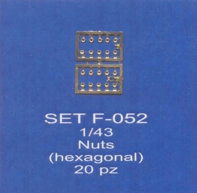 ABC ACCESSORI-SPARE PARTS SETF052 DADI ESAGONALI / HEXAGONAL NUTS (20 PCS)