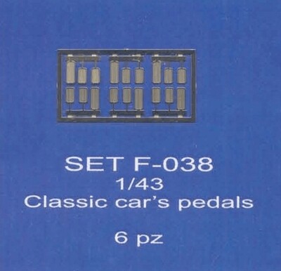ABC ACCESSORI-SPARE PARTS SETF038 PEDALIERE CLASSICHE/CLASSIC CAR'S PEDALS FOR V