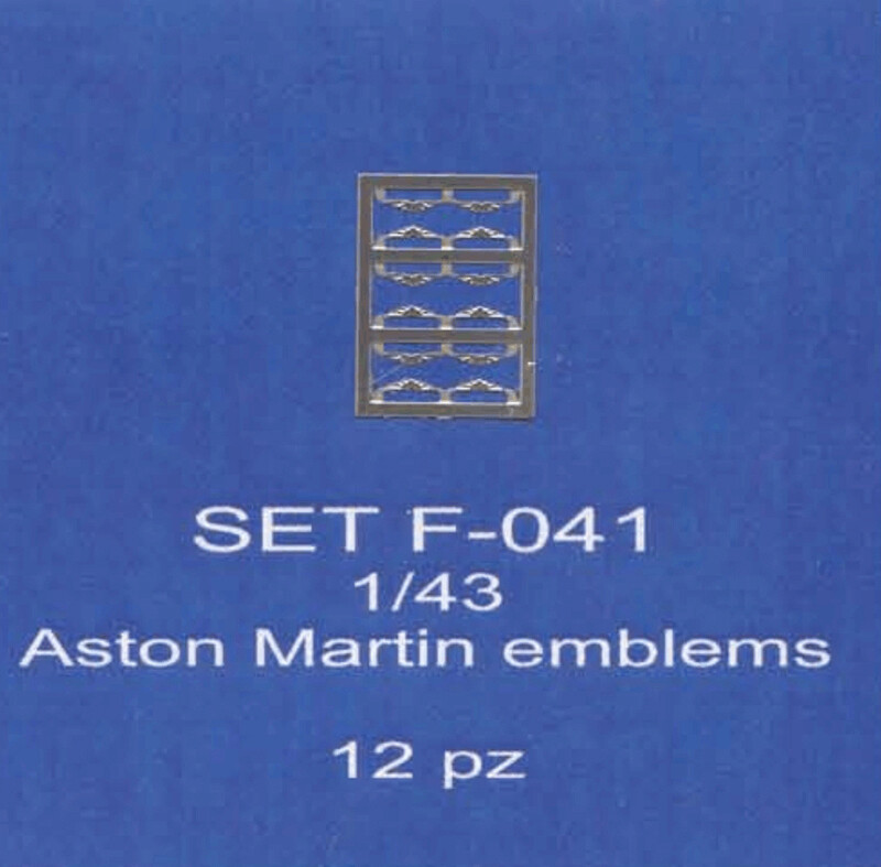 ABC ACCESSORI-SPARE PARTS SETF041 STEMMA ASTON MARTIN/ASTON MARTIN EMBLEMS (12 p