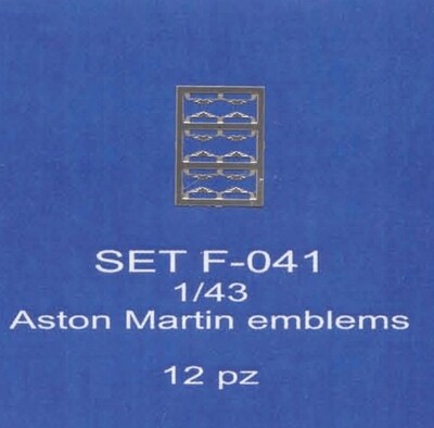 ABC ACCESSORI-SPARE PARTS SETF041 STEMMA ASTON MARTIN/ASTON MARTIN EMBLEMS (12 p