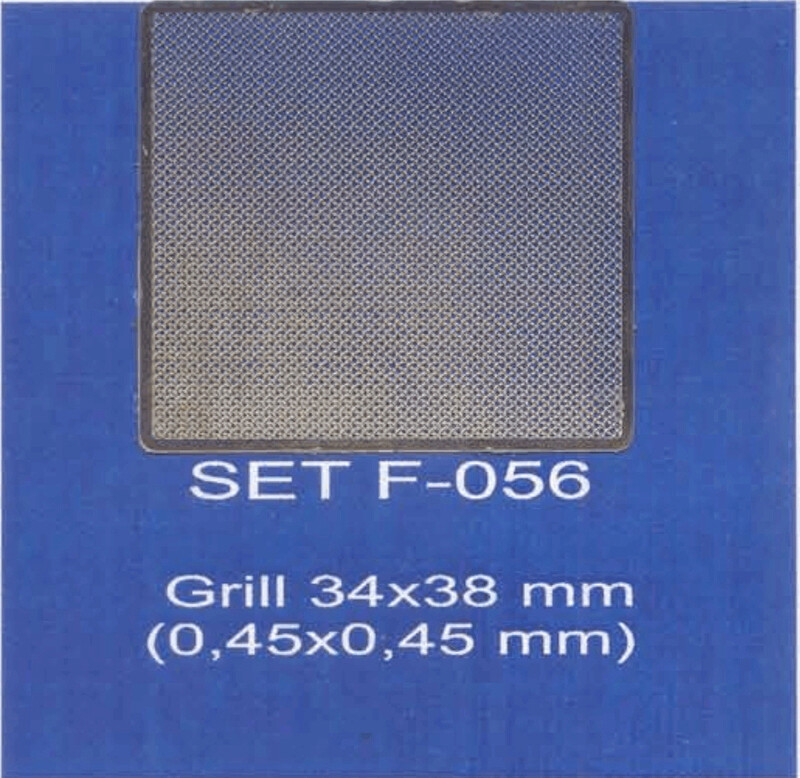 ABC ACCESSORI-SPARE PARTS SETF056 RETINE/GRILL 38x 38 mm  (HOLE 0,45x0,45 mm) (1