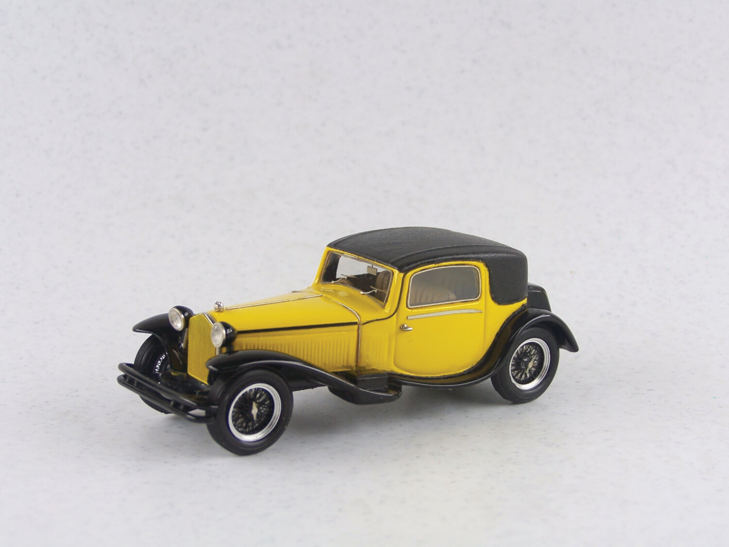 ABC067 - ALFA ROMEO 1750 GTC COUPEÂ’ ROYAL TOURING "INCURRO DIEM" 1931 YELLOW/BLACK
