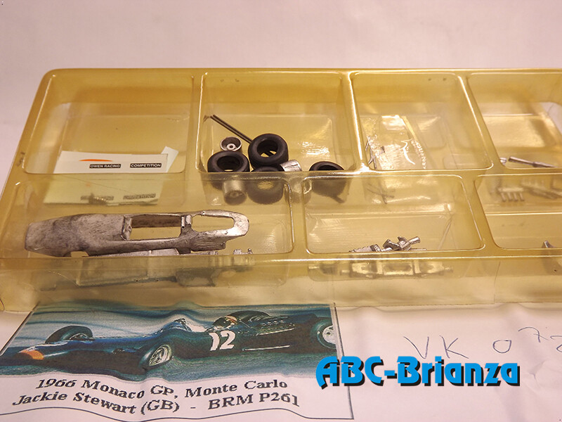 VILLA MODEL VK072 B.R.M. V6 N. 14 MONACO 1966 GP MONTECARLO JACKY STEWART Winner
