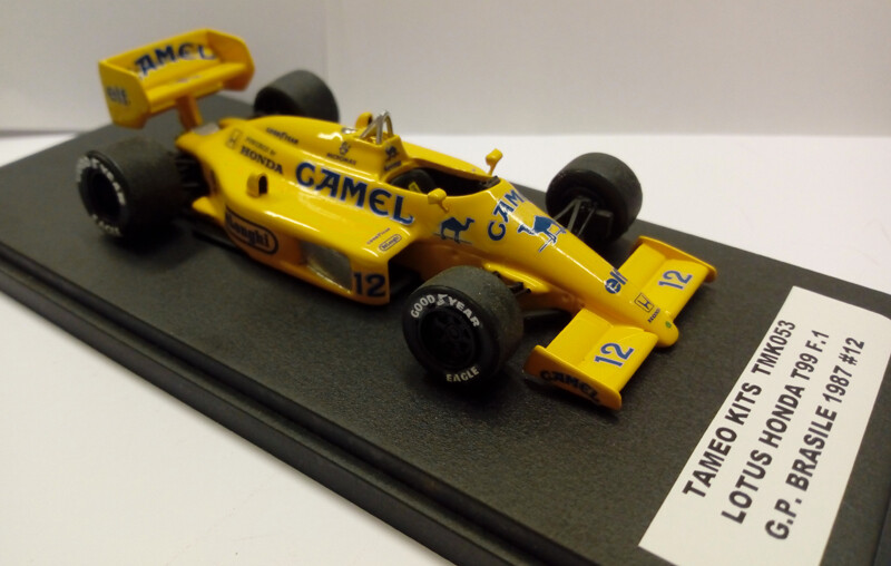 TAMEO TMK053 LOTUS HONDA T99 F.1 G.P. BRASILE 1987