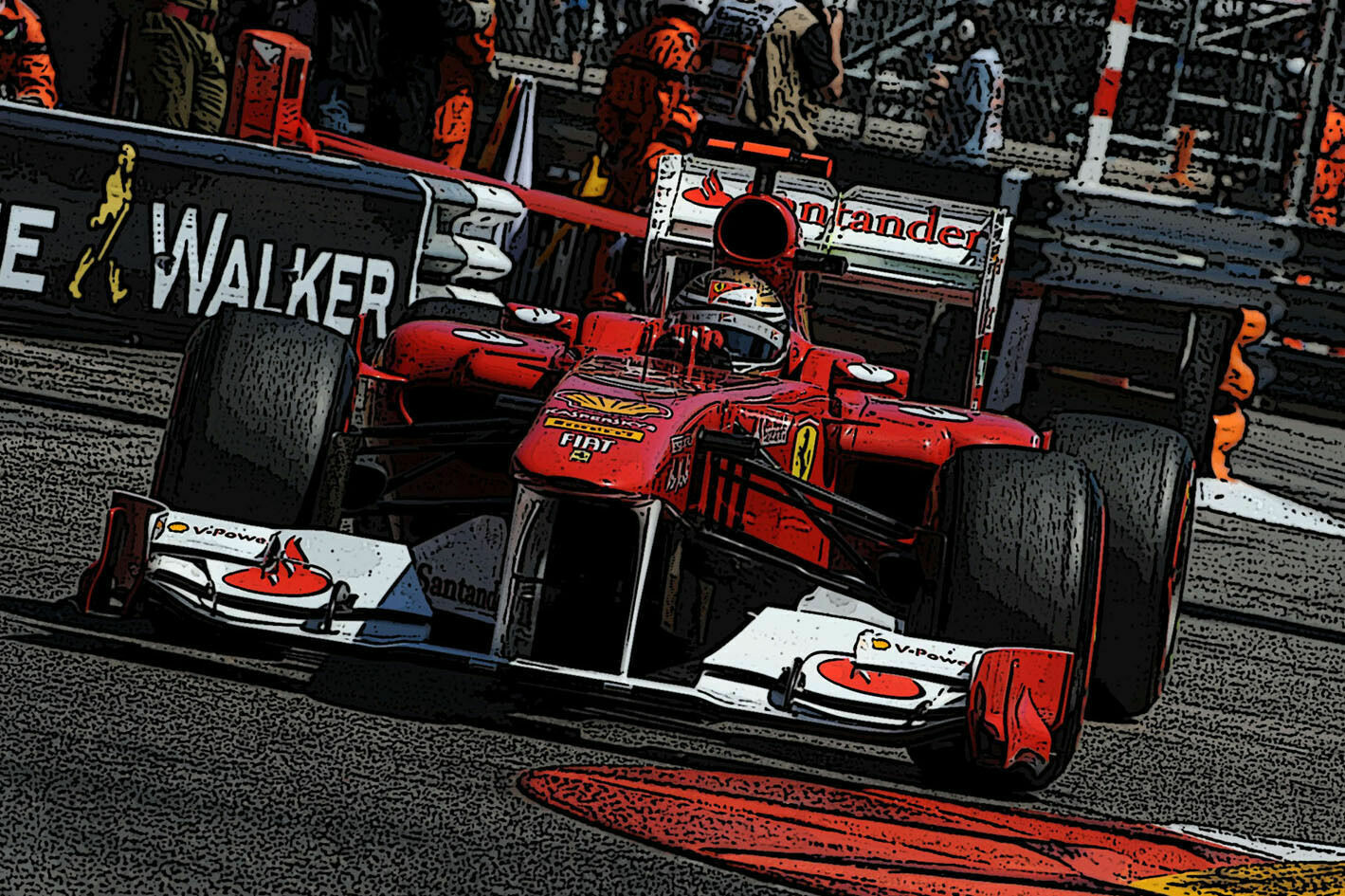 TAMEO TMK396 FERRARI 150° ITALIA G.P.MONACO 2011 F.ALONSO- F. MASSA