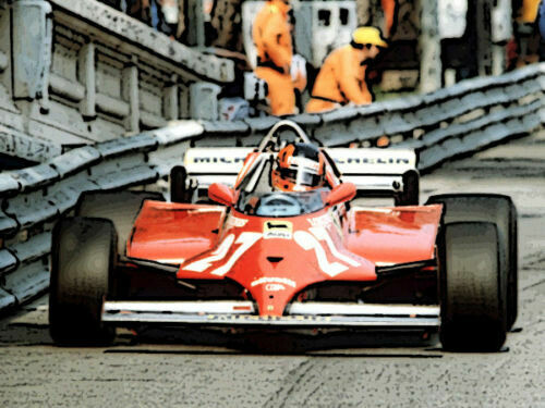 TAMEO TMK391 FERRARI 126 CK GP MONACO 1981 G. VILLENEUVE-DIDIER PIRONI