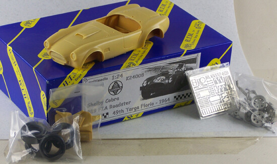 HTMK24008 SHELBY COBRA 289 FIA ROADSTER 1964 TARGA FLORIO #142 KILL/BODURANT-#146 GURNEY/GRANT-# 150