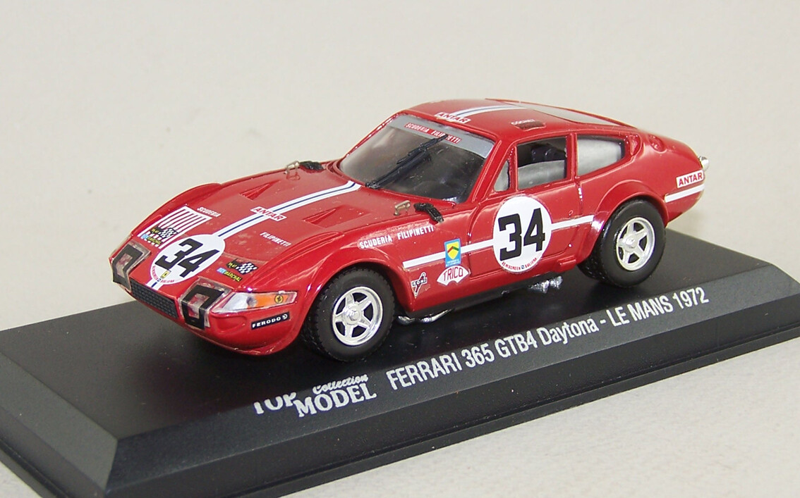 TOP MODEL TMCPERABC FERRARI 365 GTB4 DAYTONA LM 1972 SCUD. FILIPINETTI