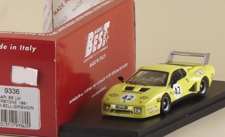 BEST9336 FERRARI BB LM SILVESTRONE 1981 BOND-BELL-GRISWORI #42