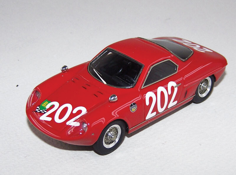 ABC 231 ATS 2500 TARGA FLORIO #202 ZECCOLI-GARDI  1964  RED
