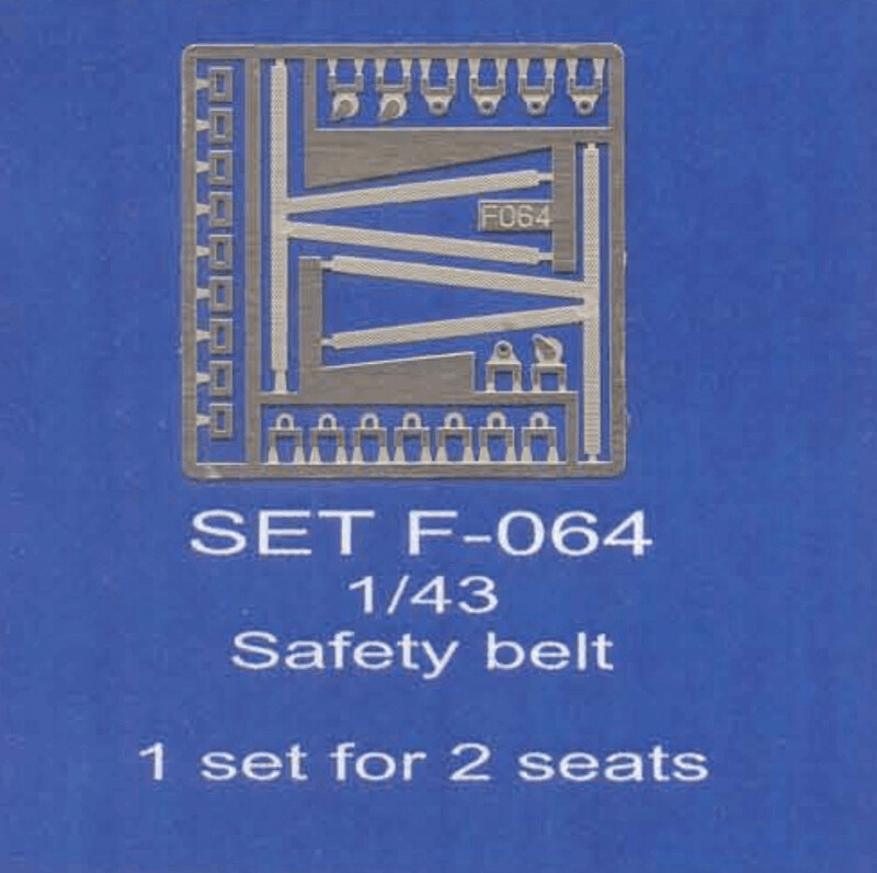 ABC ACCESSORI-SPARE PARTS SETF064 CINTURE DI SICUREZZA SPORTIVE/SPORT SEATBELTS