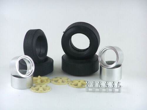 ABC ACCESSORI SPARE PARTS SETR1206 SET 4 RUOTE  FERRARI 158 F1- SCALA 1/12