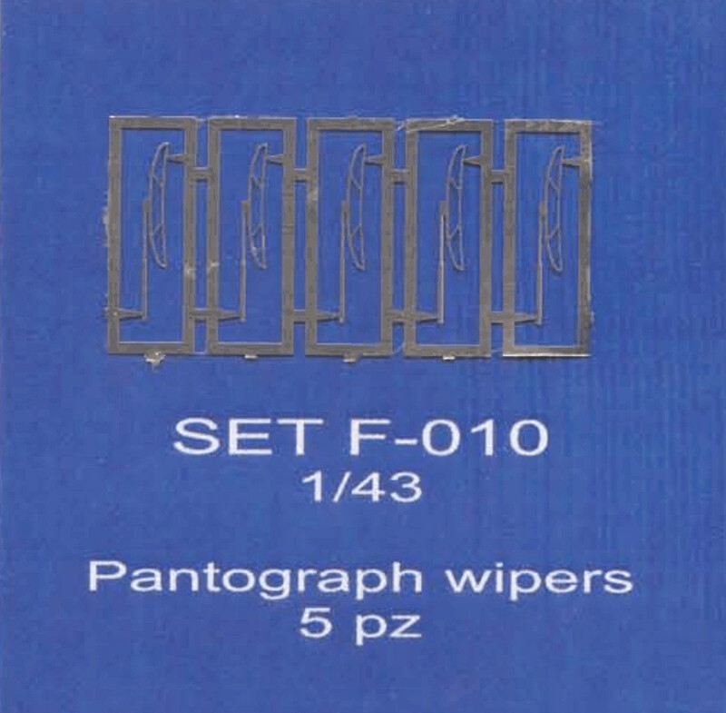 ABC ACCESSORI-SPARE PARTS SETF010 TERGICRISTALLI A PANTOGRAFO-PANTOGRAPH WIPERS