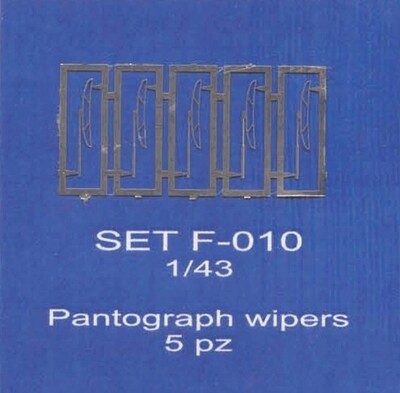 ABC ACCESSORI-SPARE PARTS SETF010 TERGICRISTALLI A PANTOGRAFO-PANTOGRAPH WIPERS