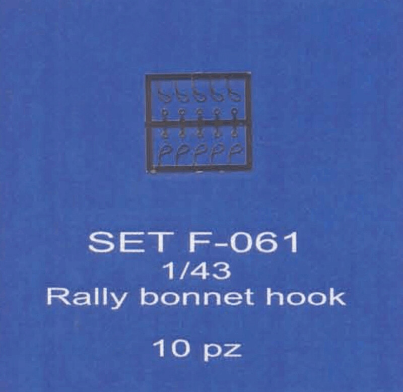 ABC ACCESSORI-SPARE PARTS SETF061 CHIUDICOFANO RALLY/ RALLY BONNET HOOK (10 SET)