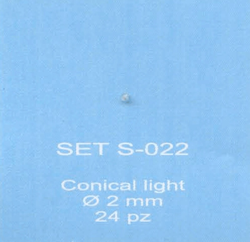 ABC ACCESSORI-SPARE PARTS SETS022 FANALINO CONICO  TRASPARENTE - CONICAL LIGHT Ø