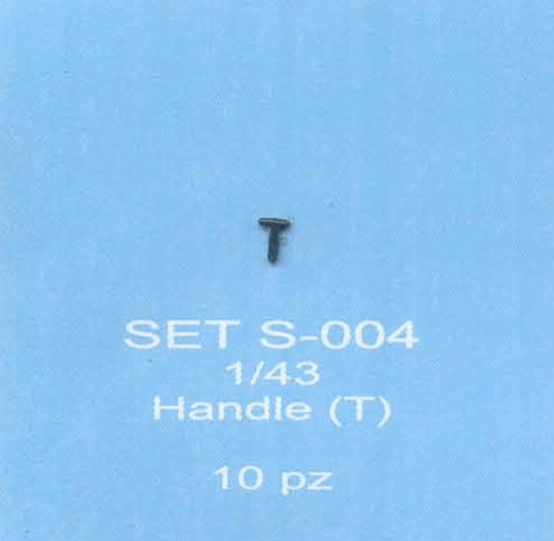 ABC ACCESSORI-SPARE PARTS SETS004 MANIGLIA  ( T ) HANDLE (T) - (10 PZ)