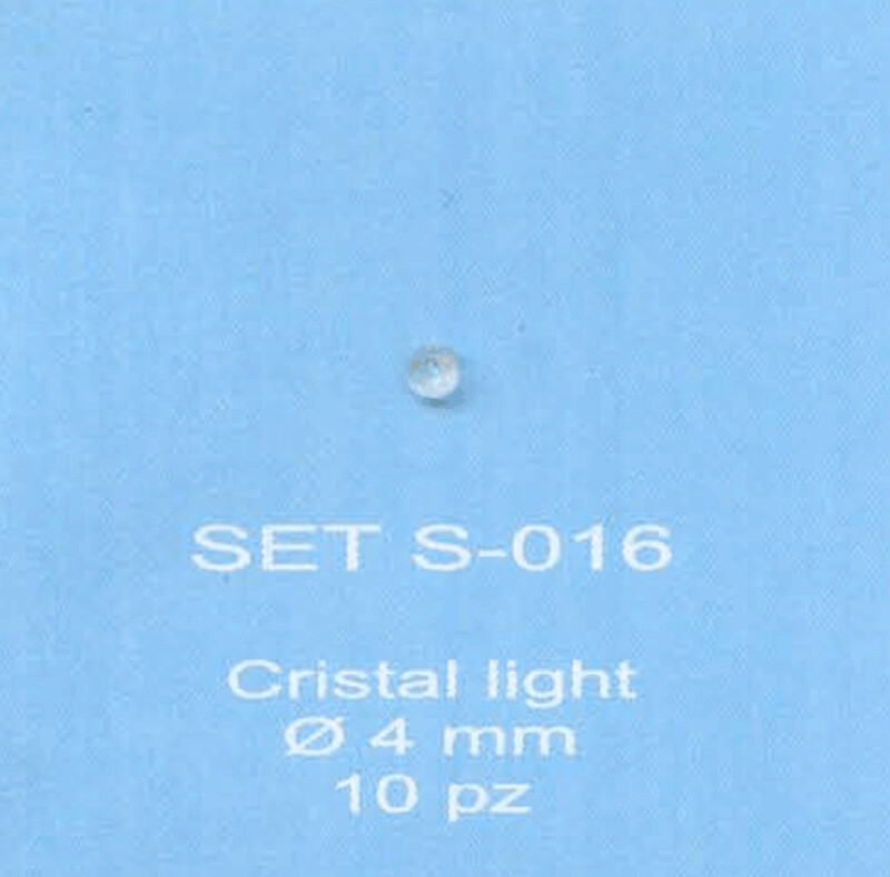 ABC ACCESSORI-SPARE PARTS SETS016 VETRI FARI - CRISTAL LIGHT  Ø 4 mm.- (10 PZ)