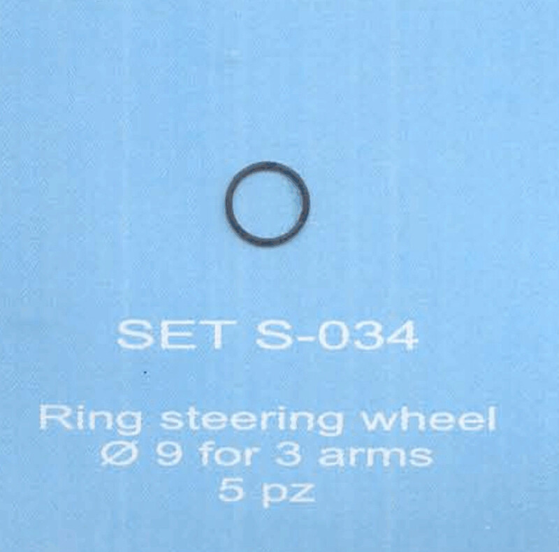 ABC ACCESSORI-SPARE PARTS SETS034 GHIERA VOLANTE  x 3 RAZZE (TYPE 4) - RING STEE