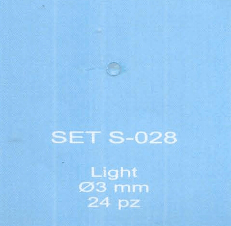 ABC ACCESSORI-SPARE PARTS SETS028 FANALINO TRASPARENTE / TRANSPARENT LIGHT  Ø,3
