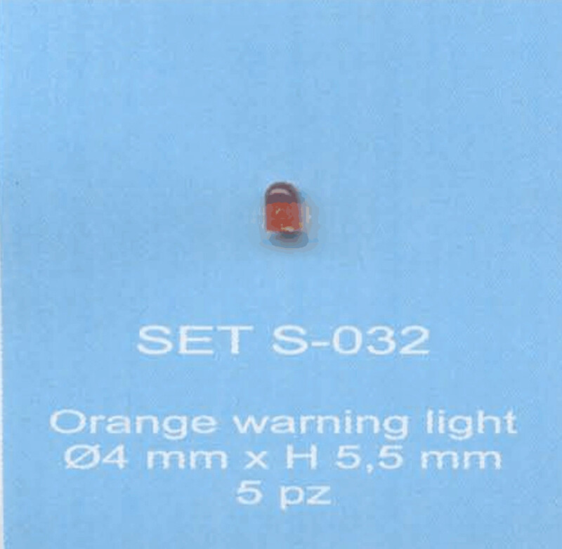 ABC ACCESSORI-SPARE PARTS SETS032 LAMPEGGIANTE ARANCIO / ORANGE WARNING LIGHT  Ø