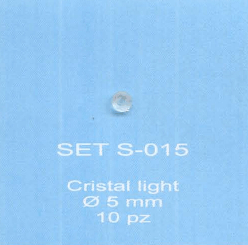 ABC ACCESSORI-SPARE PARTS SETS015 VETRI FARI  - CRISTAL LIGHT Ø 5 mm.- (10 PZ)