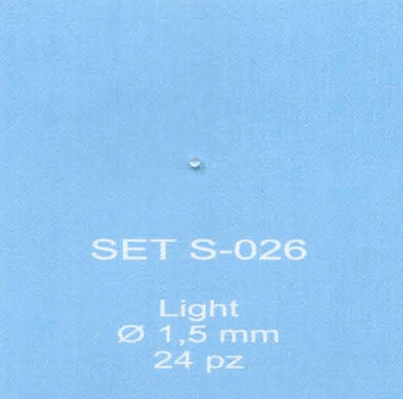 ABC ACCESSORI-SPARE PARTS SETS026 FANALINO TRASPARENTE / TRANSPARENT LIGHT Ø1,5