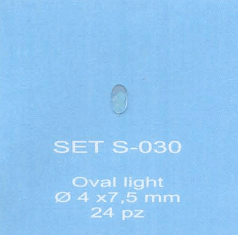 ABC ACCESSORI-SPARE PARTS SETS030 FANALINO OVALE TRASPARENTE / OVAL TRANSPARENT