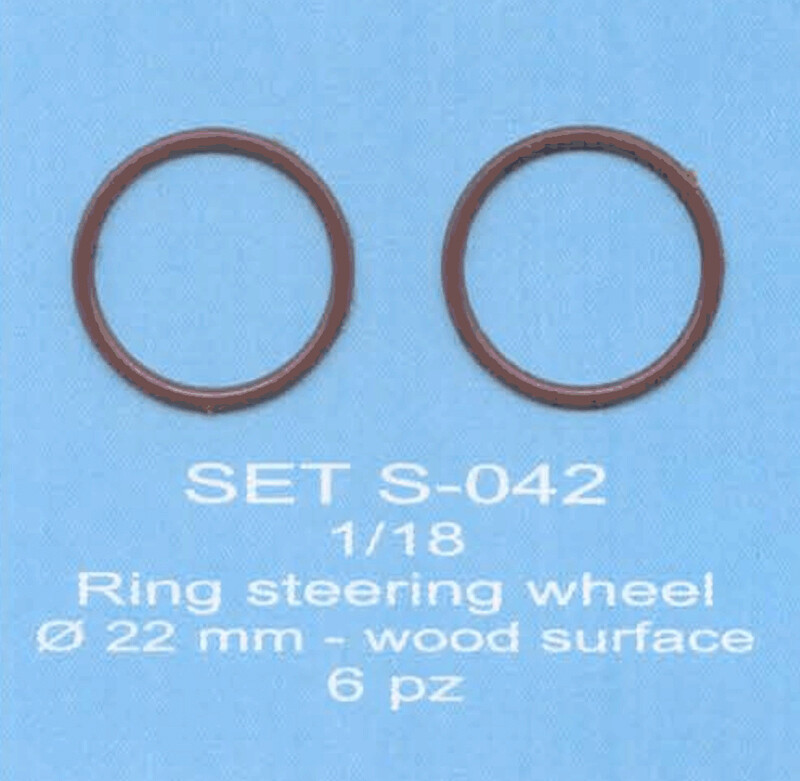 ABC ACCESSORI-SPARE PARTS SETS042 GHIERA VOLANTE  TIPO LEGNO  / RING STEERING WH