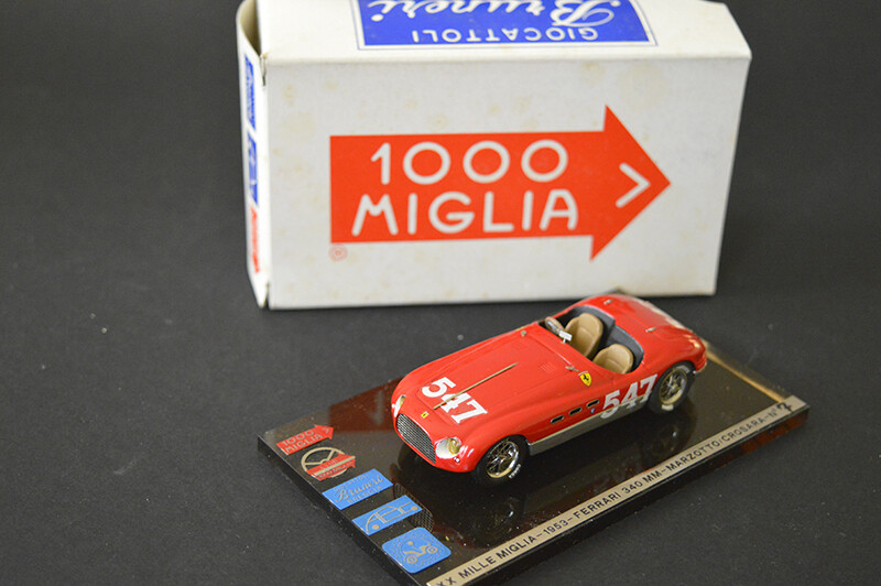 ABCxBRUNERI 1953 FERRARI 340- XX MILLE MILGLIA 1953 MARZOTTO- CROSARA  # 547