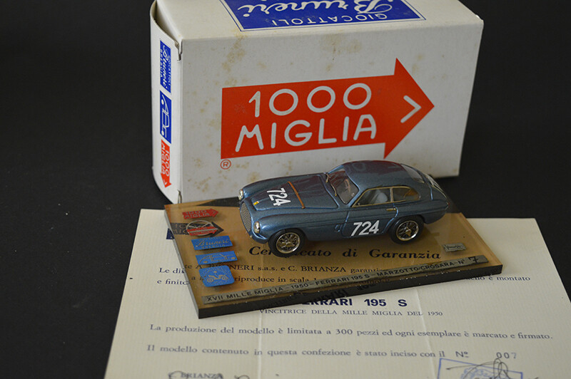 ABCxBRUNERI 1950 FERRARI 195 S XVII MILLE MIGLIA 1950 MARZOTTO- CROSARA # 724