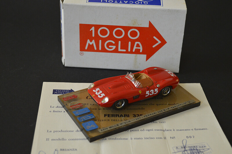 ABCxBRUNERI 1957 FERRARI 335 S - XXIV MILLE MIGLIA 1957 P.TARUFFI  # 535