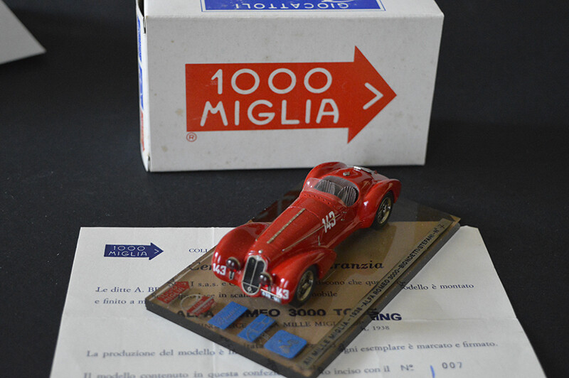 ABCxBRUNERI 1938  ALFA ROMEO 3000 XII MILLE MIGLIA 1938 BIONDETTI - STEFANI # 143