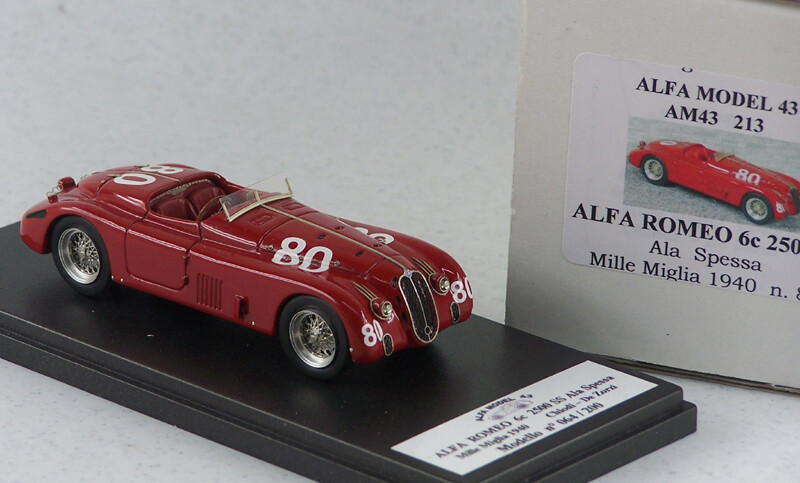 ALFA MODEL 43 AM43213 ALFA ROMEO 6C 2500 S  ALA SPESSA MM 1940 # 80 CHIODI - DE
