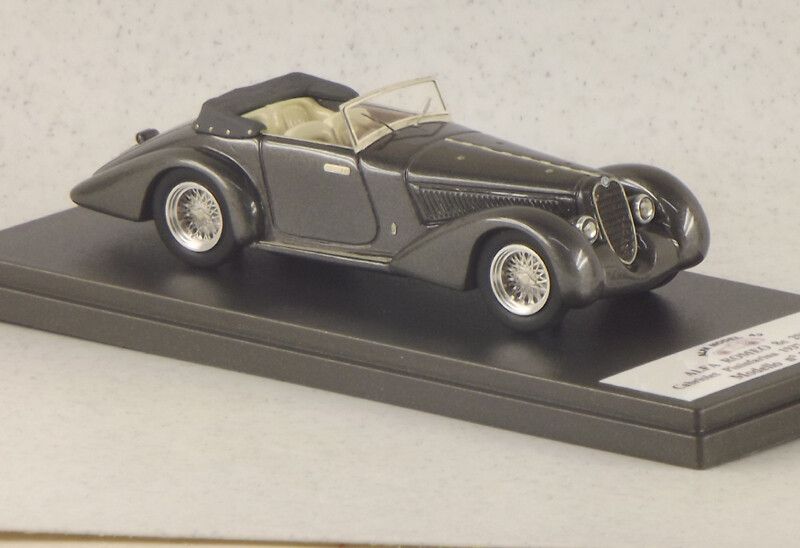 ALFA MODEL 43 AM43231 ALFA ROMEO 8C 2900 B CABRIOLET PININFARINA 1937 METAL GREY