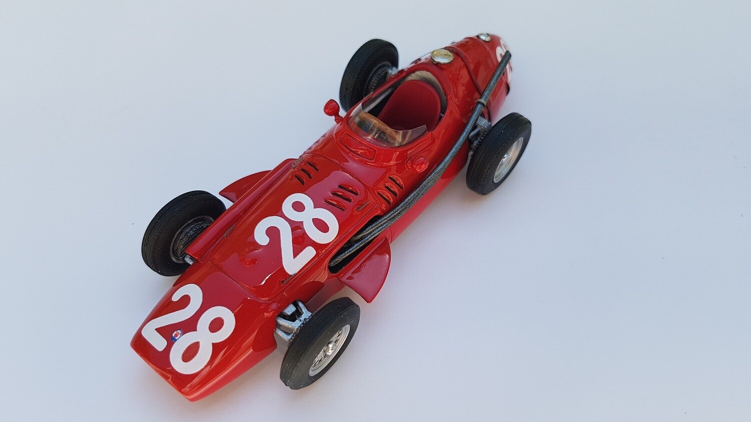 JFB054 MASERATI 250F GP.SIRACUSA 1958 #28 GIORGIO SCARLATTI red, white numbers